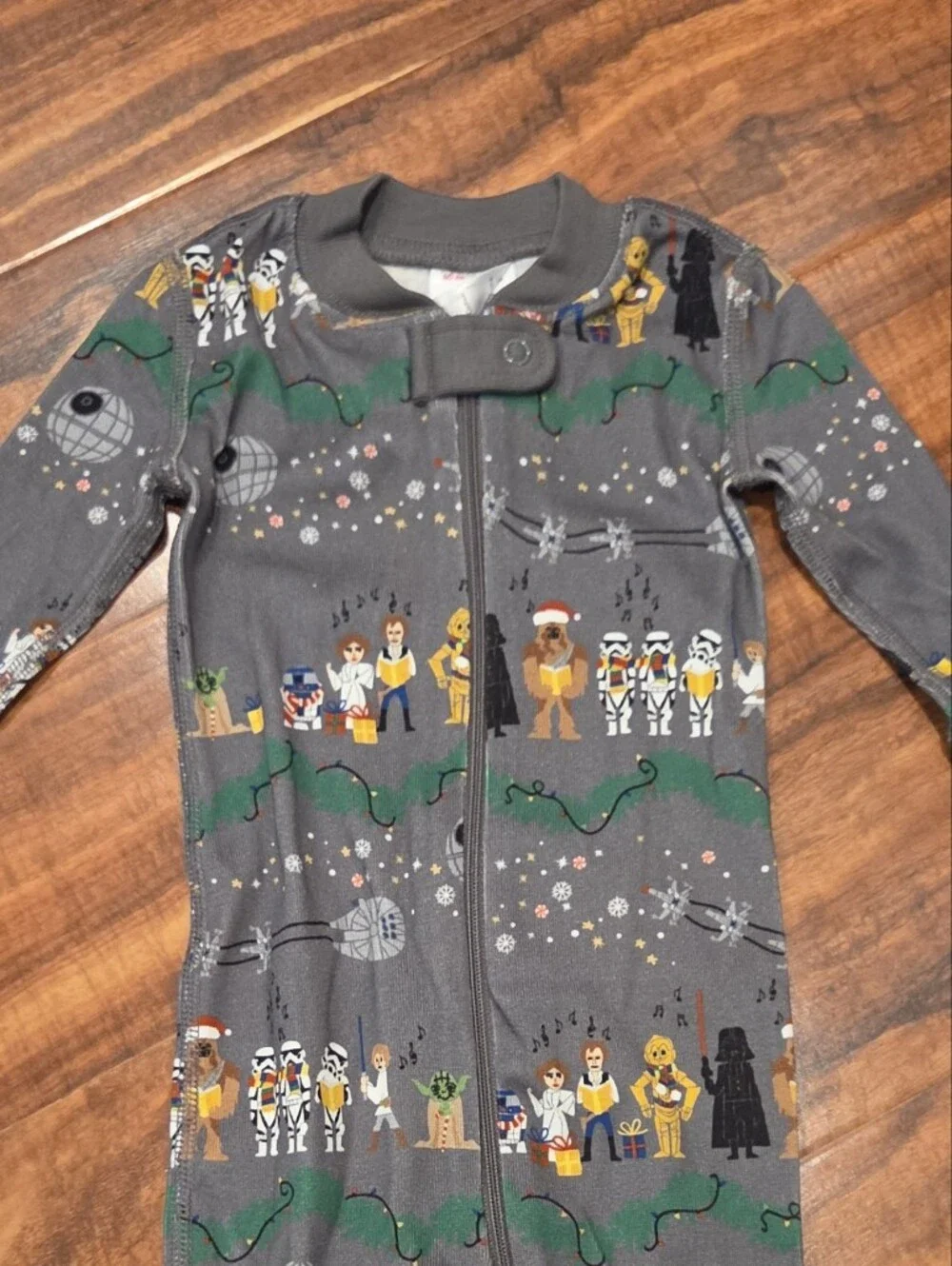 Hanna Andersson NWT 3-6 Months Star Wars Holiday One-piece Pj Romper